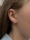 Gisser Jewels Bold Tube Medium Hoop Oorbellen