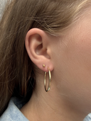 Gisser Jewels Tube Statement Hoop Oorbellen
