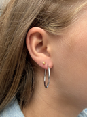 Gisser Jewels Tube Statement Hoop Oorbellen