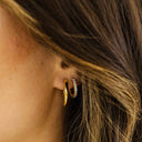 Gisser Jewels Bold Tube Large Hoop Oorbellen