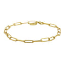 Karma Armband Plain Round Square Chain goud