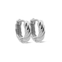 Karma Oorbellen Hinged Hoops JOYA Twist 12MM zilver