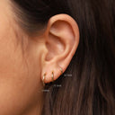 Karma Oorbellen Plain Hinged Bibi 14mm model