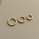 Karma Oorbellen Plain Hinged Bibi 14mm sfeer