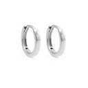 Karma Oorbellen Plain Hinged Hoops 12mm zilver