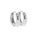 Karma Oorbellen Plain Hinged Hoops Classic 12mm zilver