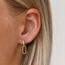 Karma Oorbellen Plain Hinged Hoops Fine Densely model
