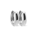 Karma Oorbellen Plain Hinged Hoops Rosie 10mm zilver