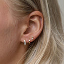 Karma Oorbellen Zirconia Symbols Jade model