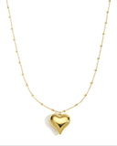 Lange Gouden Stainless Steel Ketting Hart