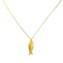 Lange Stainless Steel Gouden Ketting Vis Big