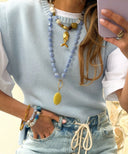 Le Veer Living Root Armband Blue