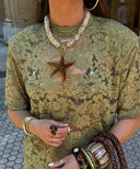 Le Veer Oversized Seastar Bedel Brown