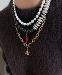 Le Veer Pistachio Pearl Ketting
