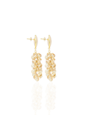 Lott Beige Oorbellen Cluster of Thick Sequins - Honey Gold