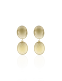 Lott Beige Oorbellen Double Drop M - Wax
