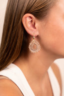 Lott Beige Oorbellen Drop Crystal S - Champagne