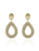 Lott Beige Oorbellen Drop L - Nude