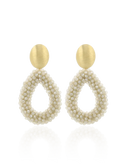Lott Beige Oorbellen Drop L - Nude