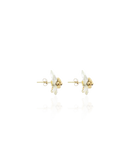 Lott Beige Oorbellen Flower Stud - Wax/Gold