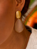Lott Beige Oorbellen Framed Drop L 
