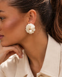 Lott Beige Oorbellen Sequin Drop Stud M - Wax