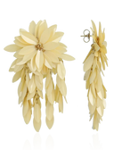 Lott Beige Oorbellen Sequin Flower Fall Premium L - Wax