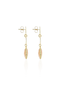 Lott Beige Oorbellen Triple Element w/ Drop - Champagne