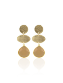 Lott Beige Oorbellen Triple Element w/ Drop - Honey Gold