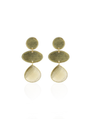 Lott Beige Oorbellen Triple Element w/ Drop - Wax