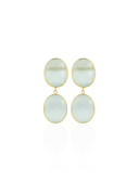 Lott Blauwe Oorbellen Double Drop M - Light Aqua