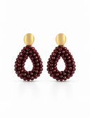 Lott Bordeaux Oorbellen Drop S - Cherry Lacquer