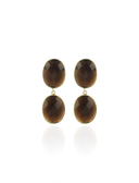 Lott Bruine Oorbellen Double Drop M - Brown