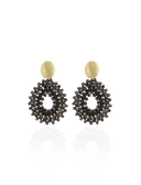 Lott Bruine Oorbellen Drop Crystal Small - Metallic Brown