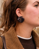 Lott Bruine Oorbellen Sequin Drop Stud M - Brown