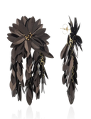 Lott Bruine Oorbellen Sequin Flower Fall Premium L - Brown
