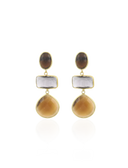 Lott Bruine Oorbellen Triple Shapes - Metallic Brown/Copper