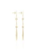 Lott Classic Gouden Oorbellen Stone Shape Drop Triple