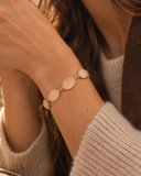 Lott Gioielli Armband Nine Framed Stones - Champagne