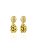 Lott Gouden Oorbellen Cone Irregular Beaded M - Gold