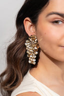 Lott Gouden Oorbellen Cup Sequin Waterfall L - Gold