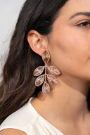 Lott Gouden Oorbellen Flower Leafs L - Honey Gold