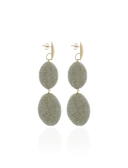 Lott Gouden Oorbellen Silk Double Braided Oval M - Wax