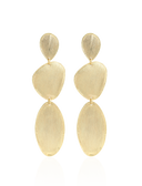 Lott Gouden Oorbellen Stone Shape Triple