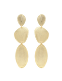 Lott Gouden Oorbellen Stone Shape Triple