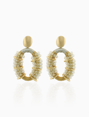 Lott Oorbellen Combi Oval Deluxe M - Ice Gold