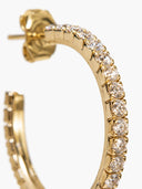 Lott Oorbellen Creole w/ Fine Stones M
