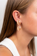 Lott Oorbellen Double Drop M - Champagne