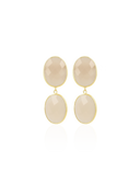 Lott Oorbellen Double Drop M - Warm Beige