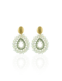 Lott Oorbellen Drop Crystal S w/ Sequins - Light Aqua